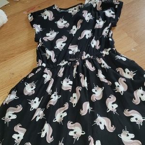 Black and pink dress